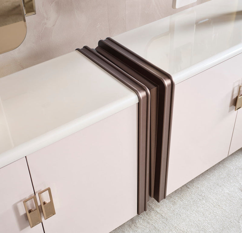 Nirvana Diningroom (Consol With Mirror & Dining Table & 6 Dining Chair) - 115-NIR-SET
