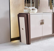 Nirvana Diningroom (Consol With Mirror & Dining Table & 6 Dining Chair) - 115-NIR-SET