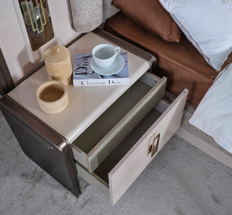 Nirvana Nightstand With Back - 120-NIR-NSWM