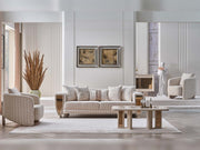 Nirvana San Stationary Sofa in Cream - 200-SAN-NIR-CRE-3