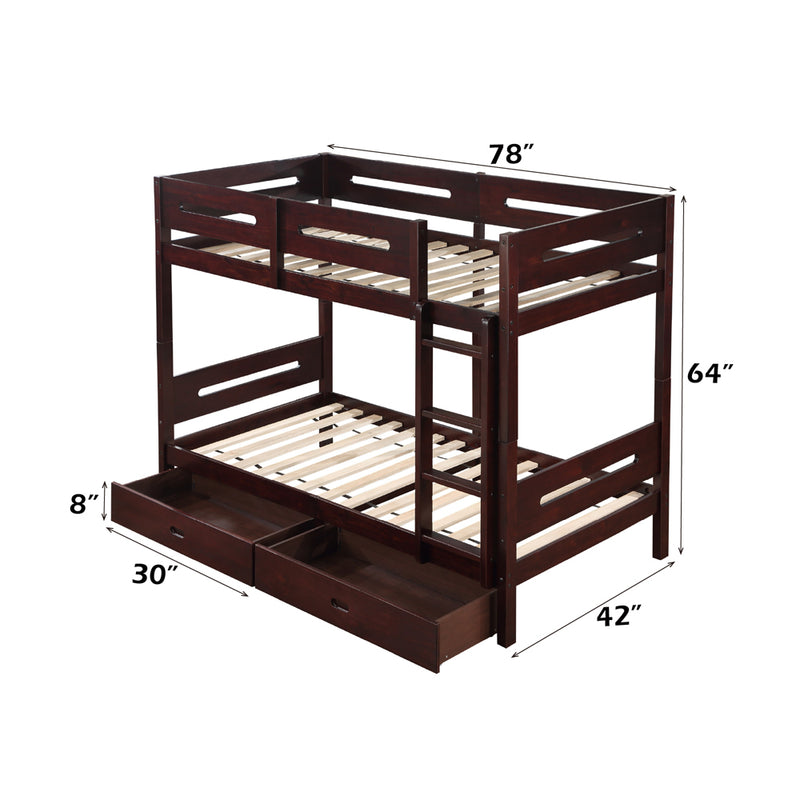 Nissa Twin/Twin Bunk Bed - BD01911