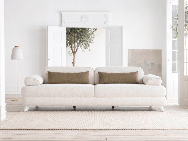 Nita 4-pieces (2 Sofa & 2 Chair) Livingroom in Cream - 200-ELI-NIT-B-025-3311