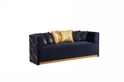 Noah 2 PC ( Sofa & Loveseat ) - L612-Black-2PC