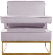 Noah Velvet Upholstered Accent Chair in Pink - 511Pink