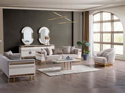 Nobel Stationary Sofa in Cream - 200-SAN-NOB-CRE-3