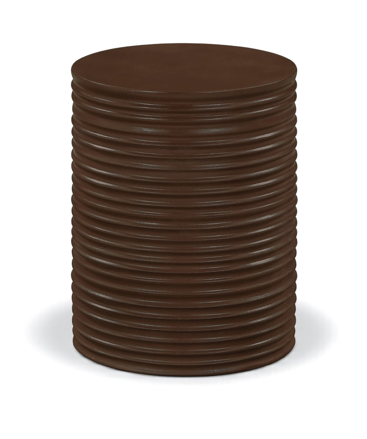 Nobi Concrete End Table in Brown - 615Brown-ET