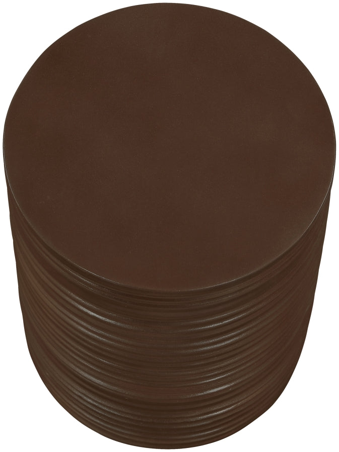 Nobi Concrete End Table in Brown - 615Brown-ET