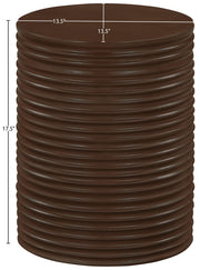 Nobi Concrete End Table in Brown - 615Brown-ET
