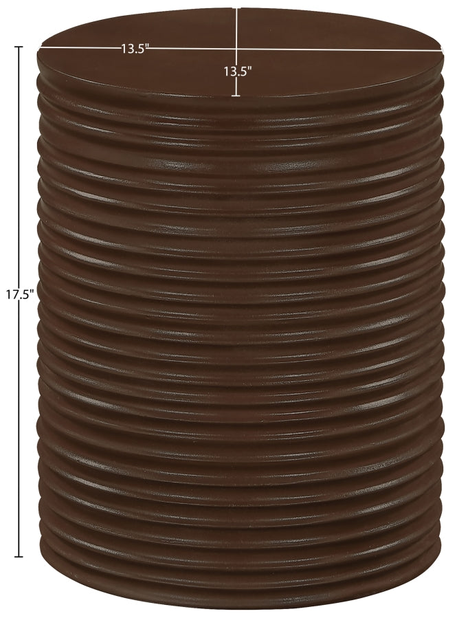 Nobi Concrete End Table in Brown - 615Brown-ET