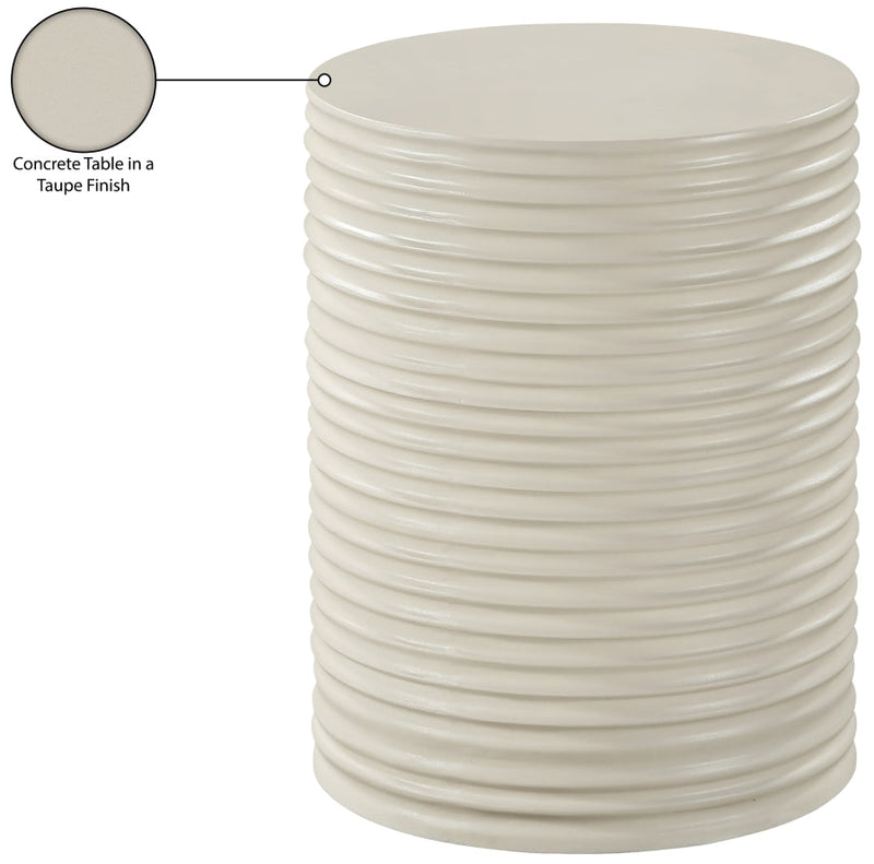 Nobi Concrete End Table in Taupe - 615Taupe-ET