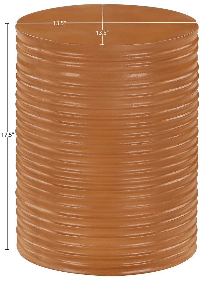 Nobi Concrete End Table in Terracotta - 615Terracotta-ET