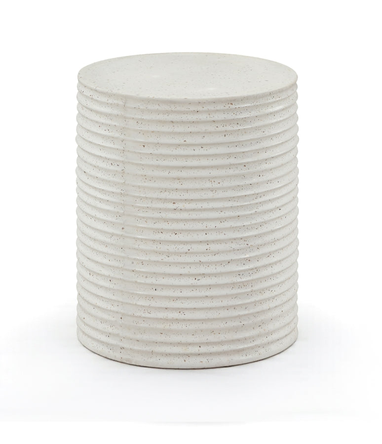 Nobi Concrete End Table in Terrazzo - 615Trzo-ET