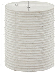 Nobi Concrete End Table in Terrazzo - 615Trzo-ET