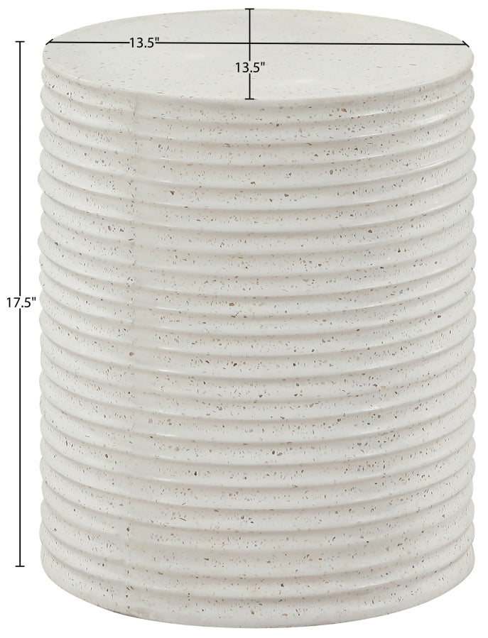 Nobi Concrete End Table in Terrazzo - 615Trzo-ET