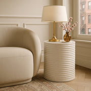 Nobi Concrete End Table in Terrazzo - 615Trzo-ET
