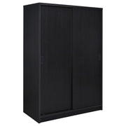 Noble 2-door Bedroom Wardrobe Storage Cabinet Armoire Black - 950441BLK
