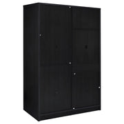 Noble 2-door Bedroom Wardrobe Storage Cabinet Armoire Black - 950441BLK