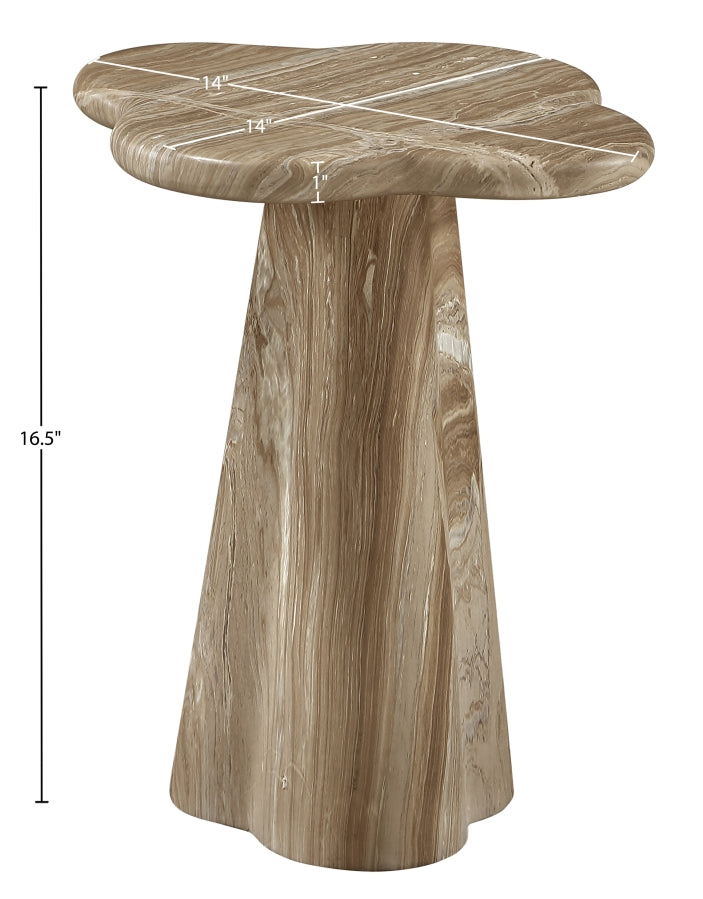 Nola Concrete Indoor/Outdoor End Table in Beige - 955Beige-ET16