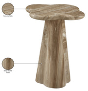 Nola Concrete Indoor/Outdoor End Table in Beige - 955Beige-ET16