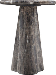 Nola Concrete Indoor/Outdoor End Table in Brown - 955Brown-ET16