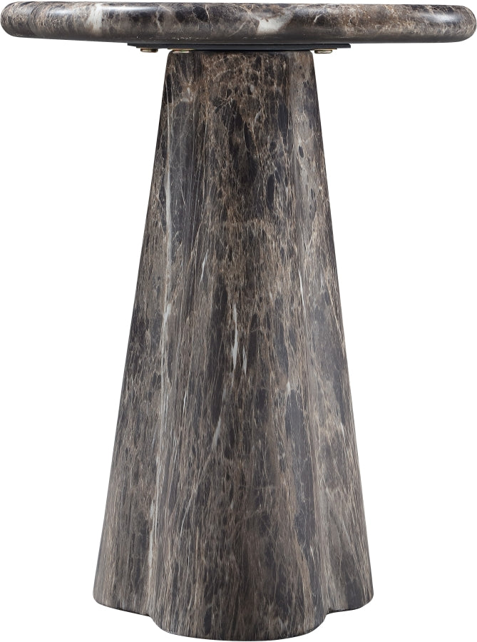 Nola Concrete Indoor/Outdoor End Table in Brown - 955Brown-ET16