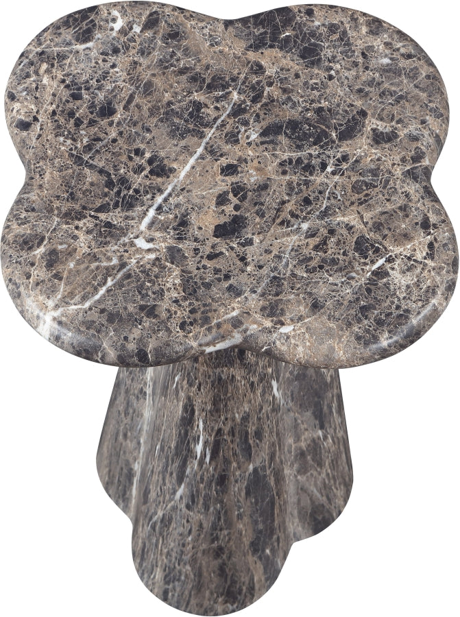 Nola Concrete Indoor/Outdoor End Table in Brown - 955Brown-ET16