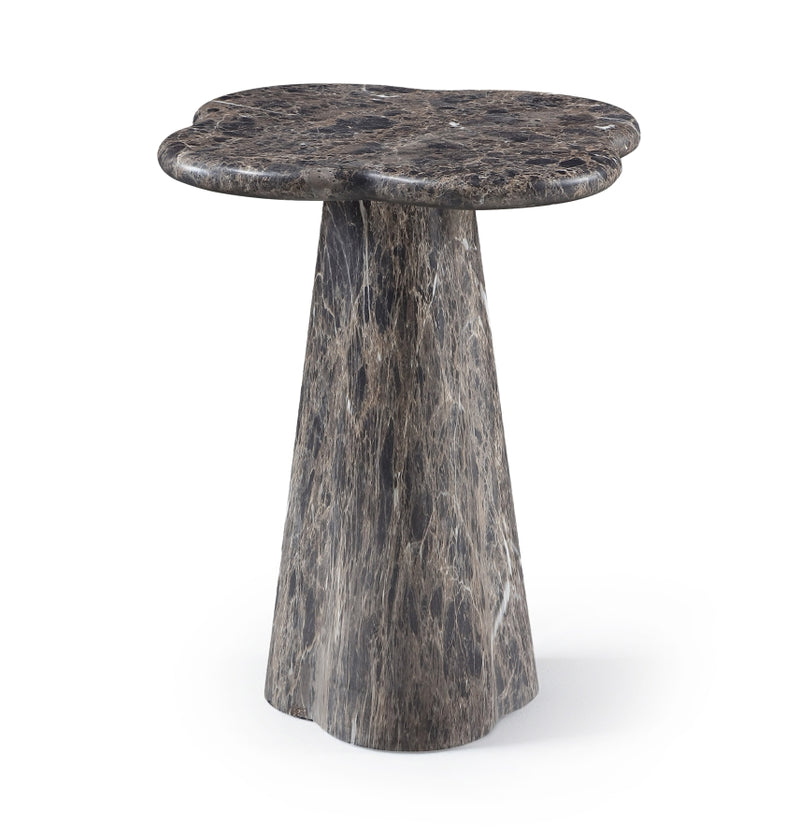 Nola Concrete Indoor/Outdoor End Table in Brown - 955Brown-ET18