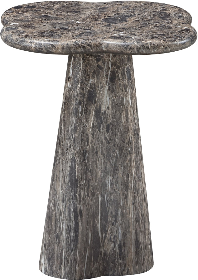 Nola Concrete Indoor/Outdoor End Table in Brown - 955Brown-ET18