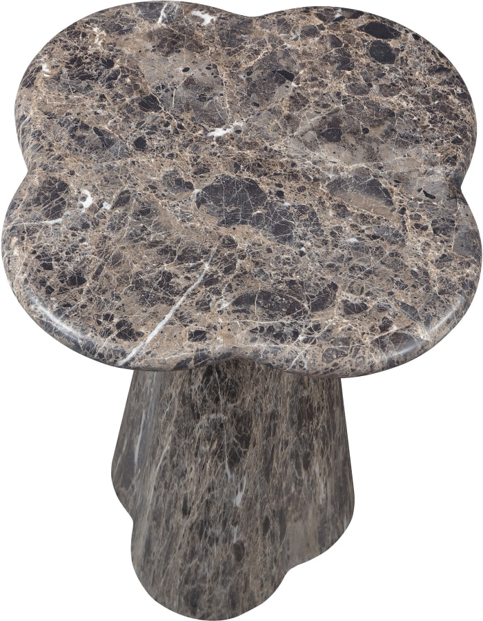 Nola Concrete Indoor/Outdoor End Table in Brown - 955Brown-ET18