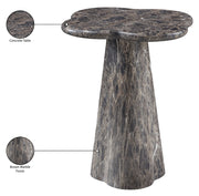Nola Concrete Indoor/Outdoor End Table in Brown - 955Brown-ET18