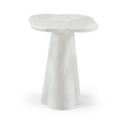 Nola Concrete Indoor/Outdoor End Table in White - 955White-ET18