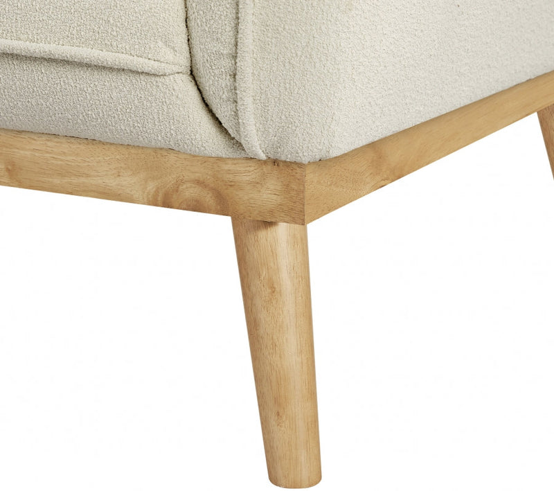 Nolita 62.5" Boucle Fabric Upholstered Loveseat in Cream - 159Cream-L