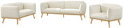 Nolita 62.5" Boucle Fabric Upholstered Loveseat in Cream - 159Cream-L
