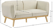 Nolita 62.5" Boucle Fabric Upholstered Loveseat in Cream - 159Cream-L