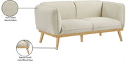 Nolita 62.5" Boucle Fabric Upholstered Loveseat in Cream - 159Cream-L