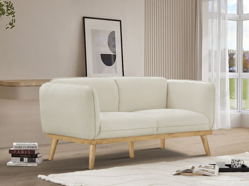 Nolita 62.5" Boucle Fabric Upholstered Loveseat in Cream - 159Cream-L