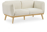 Nolita 62.5" Boucle Fabric Upholstered Loveseat in Cream - 159Cream-L
