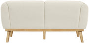 Nolita 62.5" Boucle Fabric Upholstered Loveseat in Cream - 159Cream-L