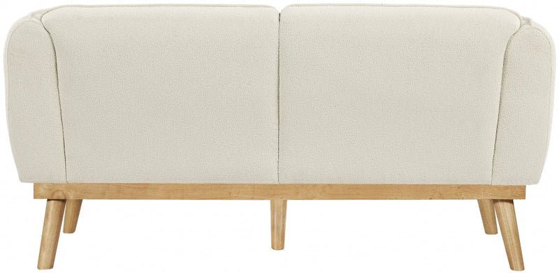 Nolita 62.5" Boucle Fabric Upholstered Loveseat in Cream - 159Cream-L
