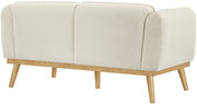 Nolita 62.5" Boucle Fabric Upholstered Loveseat in Cream - 159Cream-L