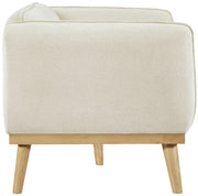 Nolita 62.5" Boucle Fabric Upholstered Loveseat in Cream - 159Cream-L