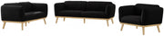 Nolita 82" Boucle Fabric Upholstered Sofa in Black - 159Black-S