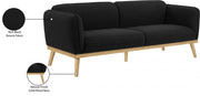 Nolita 82" Boucle Fabric Upholstered Sofa in Black - 159Black-S