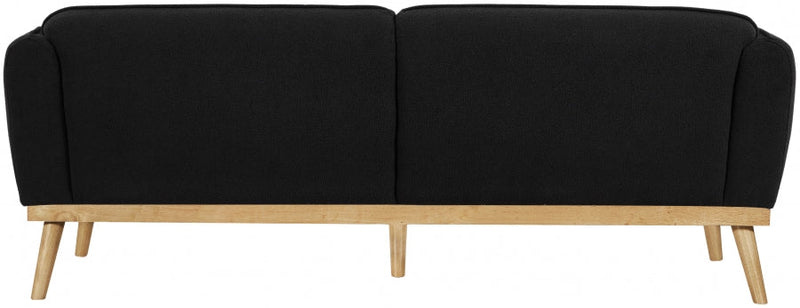 Nolita 82" Boucle Fabric Upholstered Sofa in Black - 159Black-S