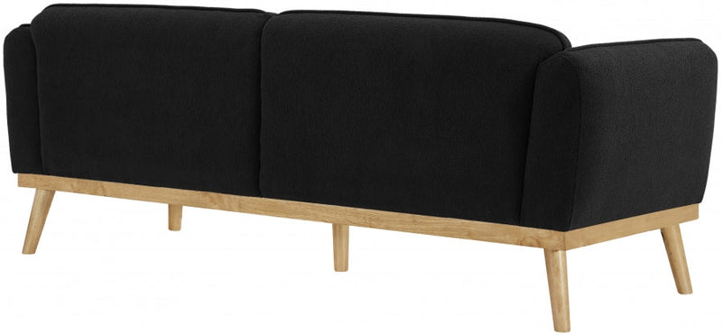 Nolita 82" Boucle Fabric Upholstered Sofa in Black - 159Black-S