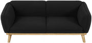 Nolita 82" Boucle Fabric Upholstered Sofa in Black - 159Black-S