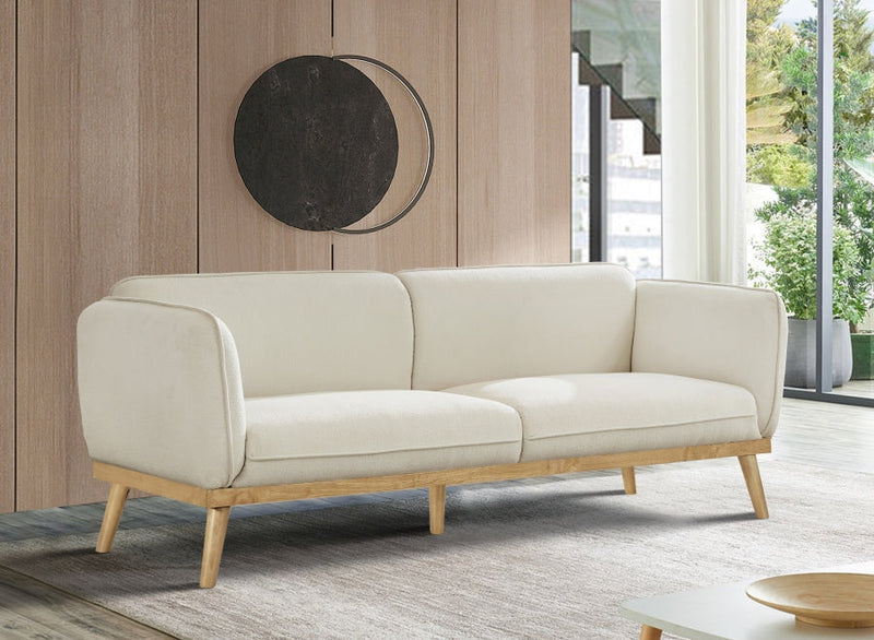 Nolita 82" Boucle Fabric Upholstered Sofa in Cream - 159Cream-S