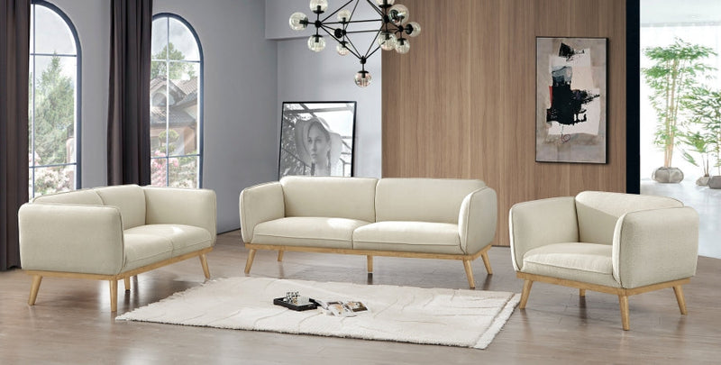Nolita 82" Boucle Fabric Upholstered Sofa in Cream - 159Cream-S