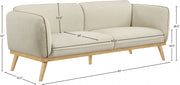 Nolita 82" Boucle Fabric Upholstered Sofa in Cream - 159Cream-S