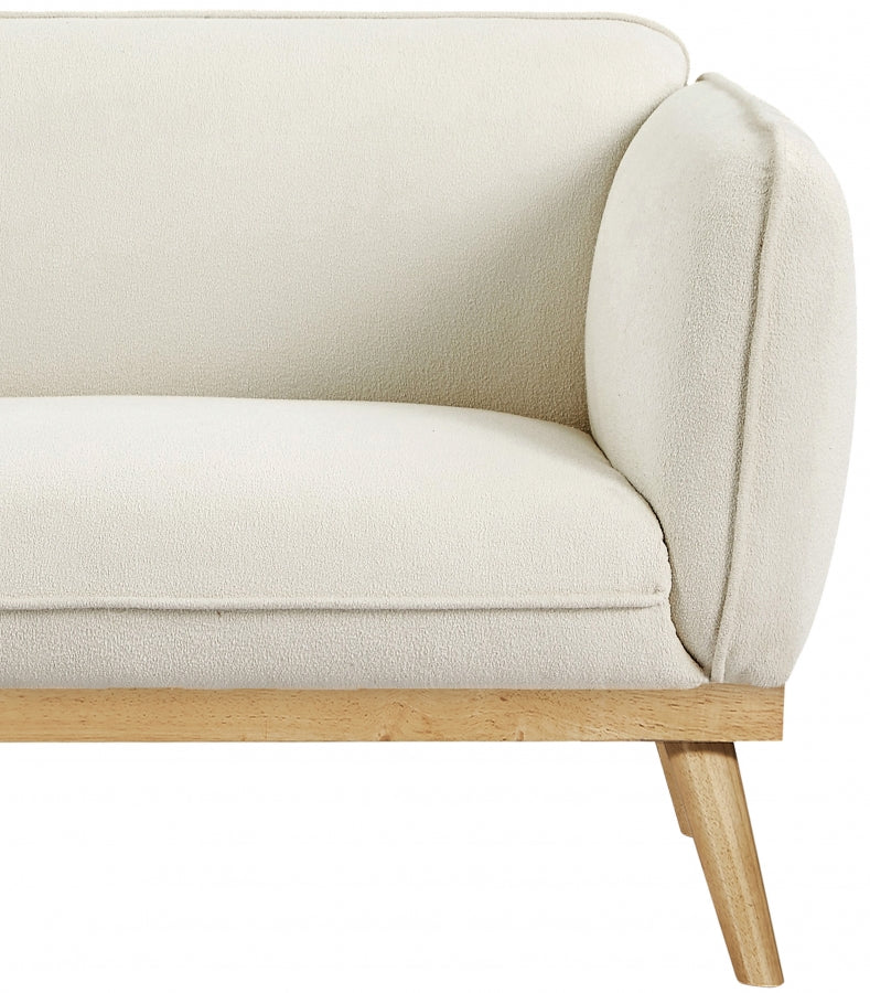 Nolita 82" Boucle Fabric Upholstered Sofa in Cream - 159Cream-S